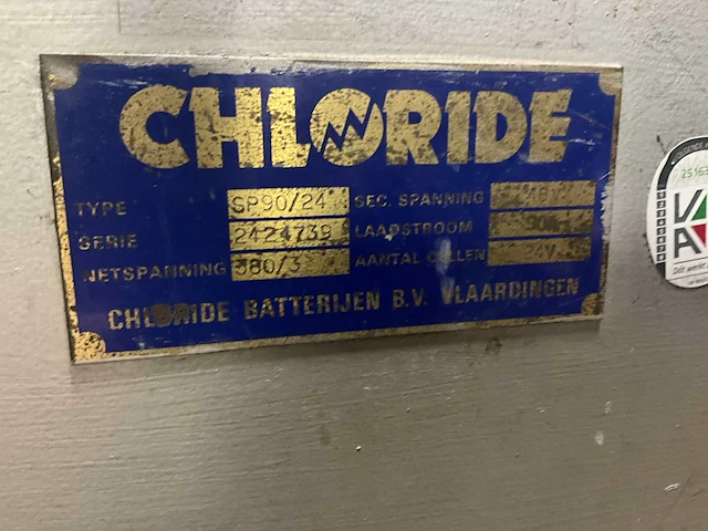 Chloride sp90/24 acculader - afbeelding 6 van  6