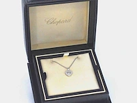 Chopard - chopard happy diamonds icons heart collier met hanger witgoud met diamant - afbeelding 7 van  9
