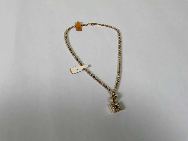 Chopard - happy diamonds - geelgouden jasseron collier - afbeelding 1 van  3
