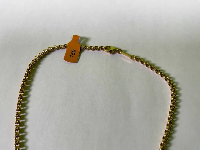 Chopard - happy diamonds - geelgouden jasseron collier - afbeelding 3 van  3