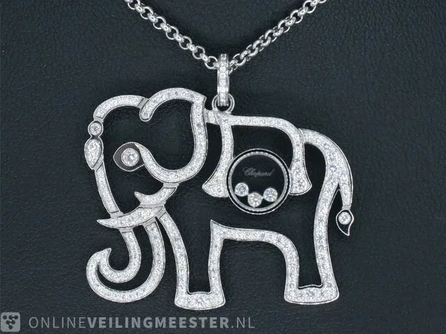 Chopard - happy diamonds olifant collier - afbeelding 3 van  7