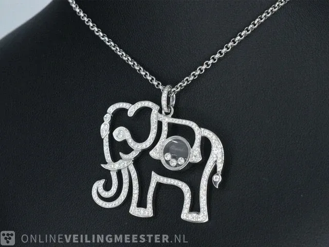 Chopard - happy diamonds olifant collier - afbeelding 6 van  7