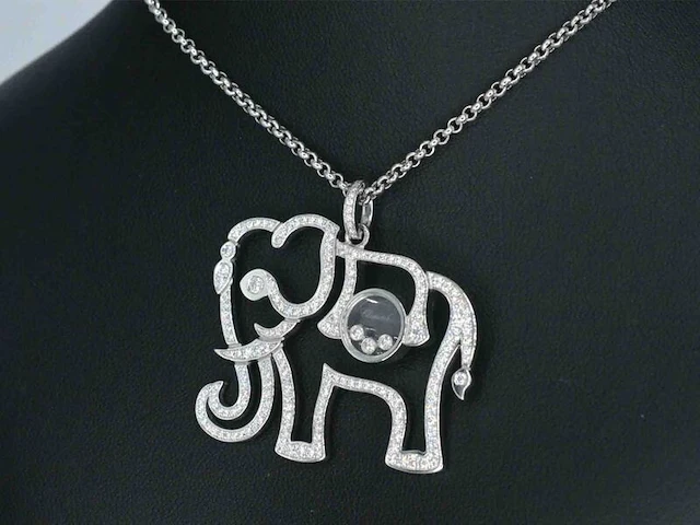 Chopard - happy diamonds olifant collier - afbeelding 6 van  8
