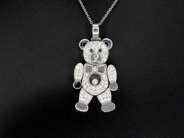 Chopard - happy diamonds teddy bear, excl. ketting - afbeelding 1 van  12