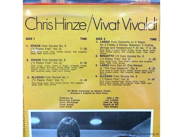 Chris hinze. vivat vivaldi - afbeelding 3 van  3
