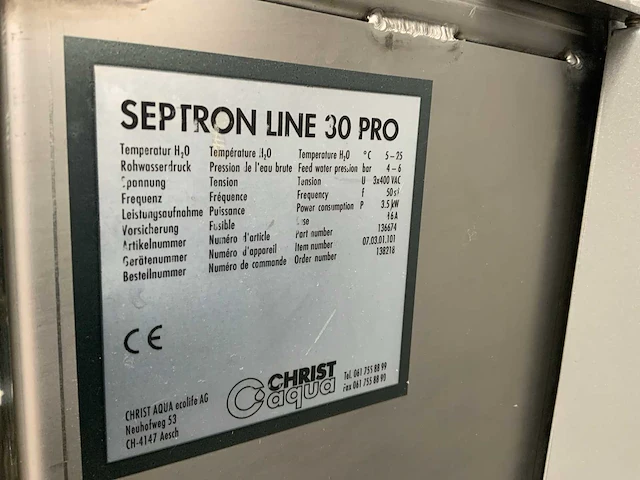 Christ septron line 30 pro osmose system - afbeelding 6 van  6