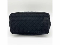 Christiaan dior - lady dior - handtas cannage zwart nylon goud - afbeelding 11 van  12