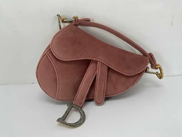 Christiaan dior - saddle bag- oud roze - afbeelding 2 van  5