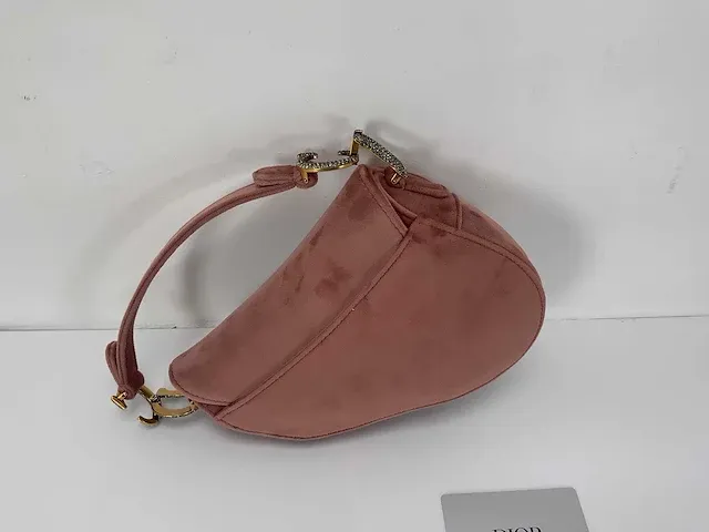 Christiaan dior - saddle bag- oud roze - afbeelding 4 van  5