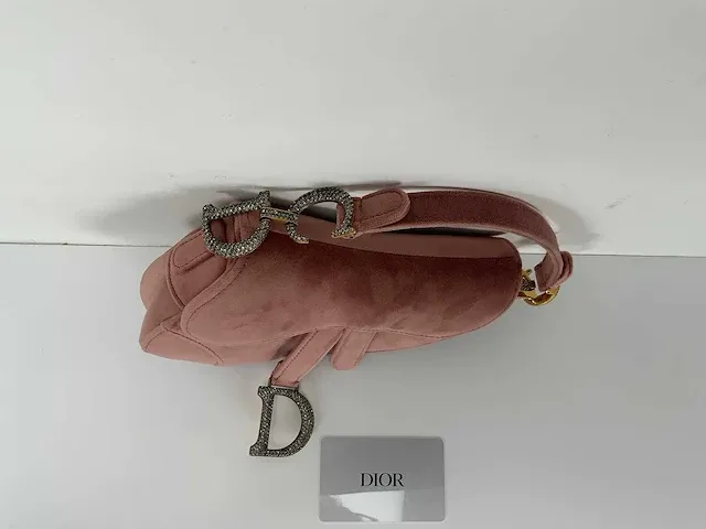 Christiaan dior - saddle bag- oud roze - afbeelding 5 van  5