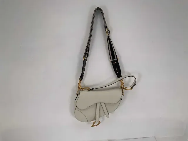 Christiaan dior - saddle bag- wit - afbeelding 1 van  3