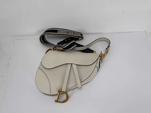 Christiaan dior - saddle bag- wit - afbeelding 2 van  3