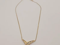 Christian dior goldplated collier met steentjes