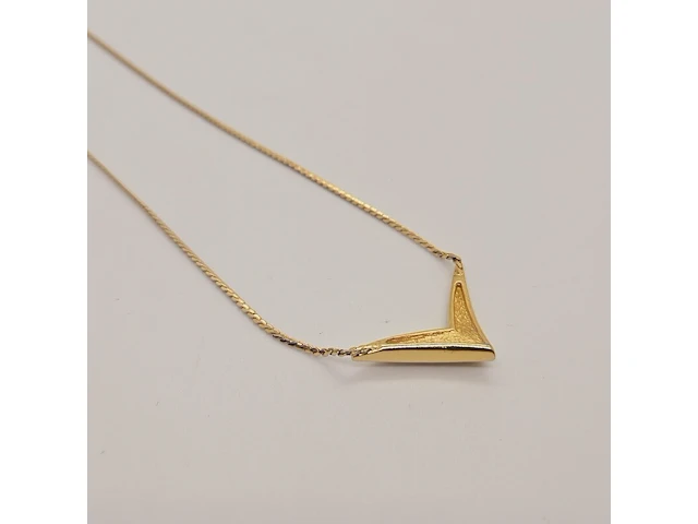 Christian dior goldplated collier met steentjes - afbeelding 6 van  6