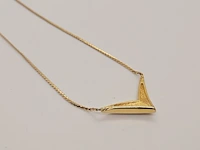 Christian dior goldplated collier met steentjes - afbeelding 6 van  6