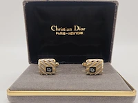 Christian dior goldplated manchetknopen