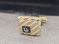 Christian dior goldplated manchetknopen - afbeelding 2 van  6