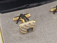 Christian dior goldplated manchetknopen - afbeelding 3 van  6