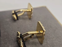 Christian dior goldplated manchetknopen - afbeelding 4 van  6