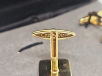 Christian dior goldplated manchetknopen - afbeelding 5 van  6