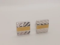 Christian dior goldplated manchetknopen - afbeelding 2 van  5