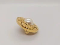 Christian dior goldplated pendant met kunstmatige parel - afbeelding 4 van  6