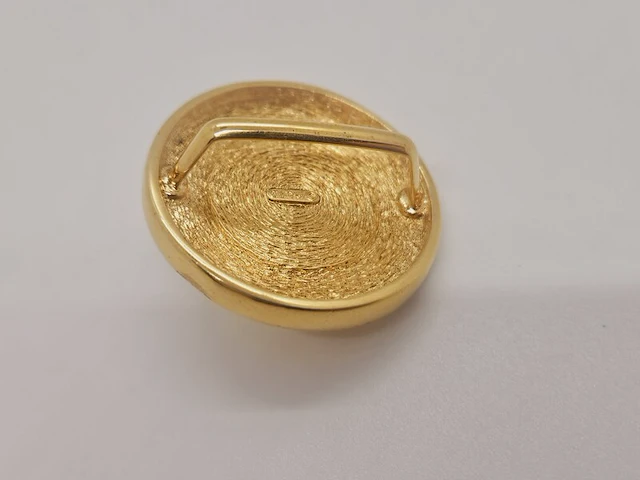 Christian dior goldplated pendant met kunstmatige parel - afbeelding 5 van  6