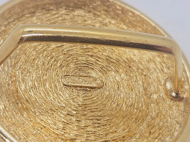 Christian dior goldplated pendant met kunstmatige parel - afbeelding 6 van  6