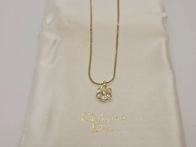 Christian dior gp gouden collier ketting - afbeelding 2 van  7