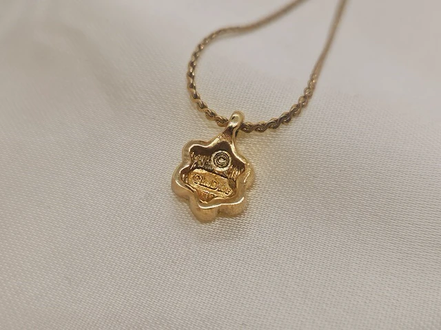 Christian dior gp gouden collier ketting - afbeelding 6 van  7