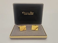 Christian dior gp gouden manchet knopen - inc. doos