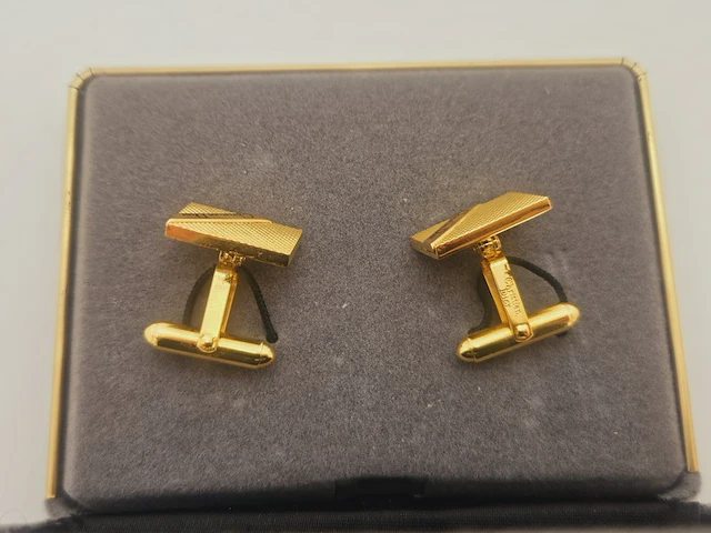Christian dior gp gouden manchet knopen - inc. doos - afbeelding 7 van  10