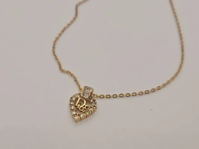 Christian dior gp gouden pendant collier - afbeelding 2 van  6