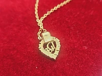Christian dior gp gouden pendant collier - afbeelding 4 van  6