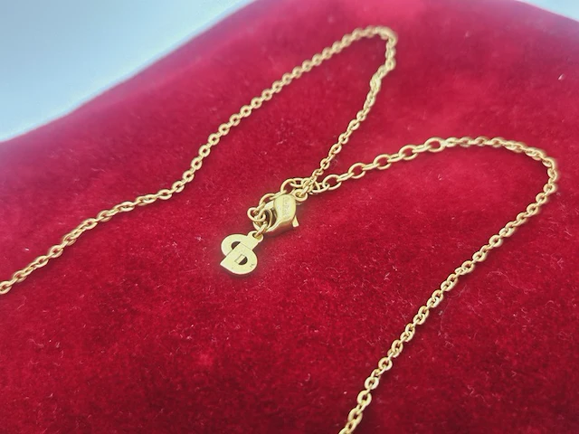 Christian dior gp gouden pendant collier - afbeelding 5 van  6