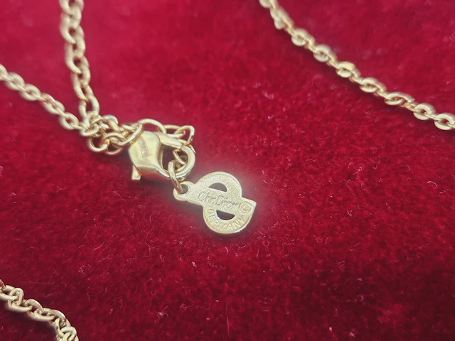 Christian dior gp gouden pendant collier - afbeelding 6 van  6