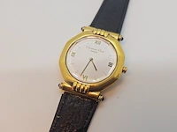 Christian dior octagon horloge - verguld goud 10 micron - afbeelding 1 van  6
