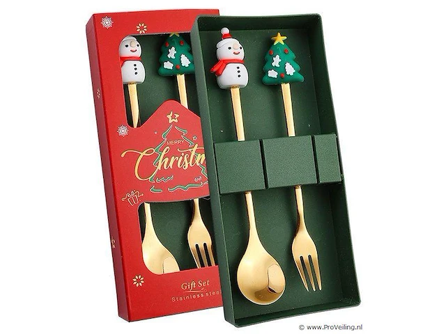 Christmas cutlery gift set - afbeelding 1 van  1