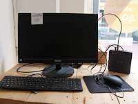Chromebox asus cn60 met monitor philips 21 inch, toetsenbord en muis. - afbeelding 1 van  3