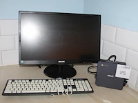 Pc-opstelling bestaande uit pc dell vpro precision 3460 met monitor lg 24 inch, toetsenbord en muis. servi... - afbeelding 1 van  4