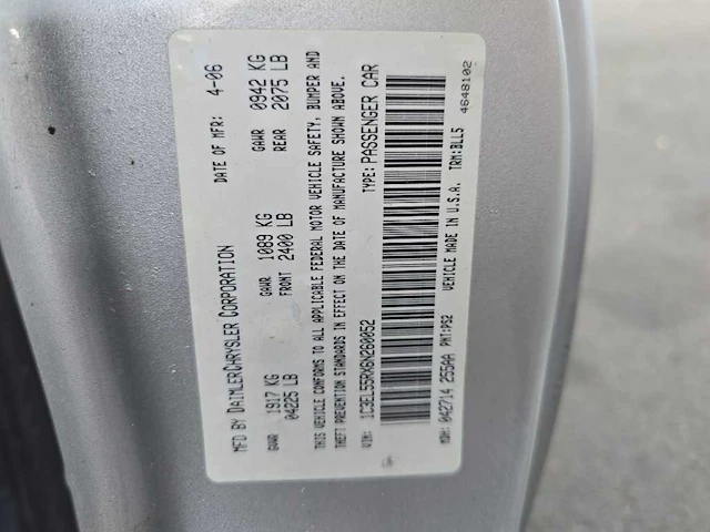 Chrysler sebring cabrio 2.7 limited , 40-ngx-8 - afbeelding 8 van  16