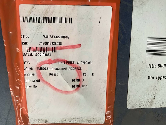 Cim me1000 metal embosser - afbeelding 5 van  5