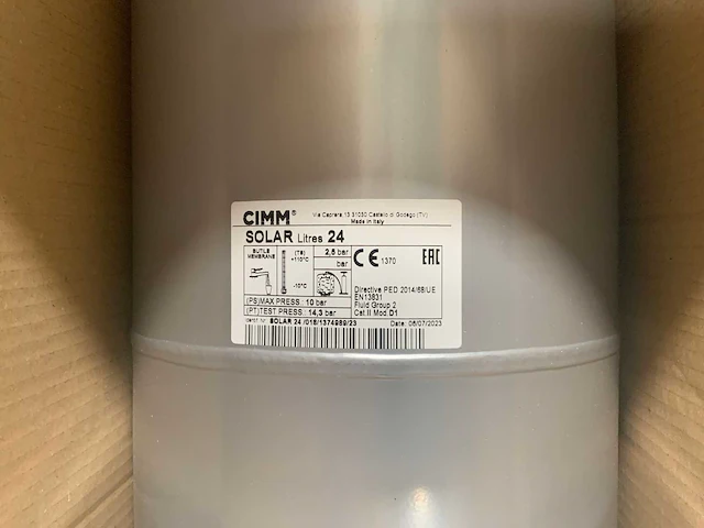 Cimm solar 24 expansievat - afbeelding 2 van  3