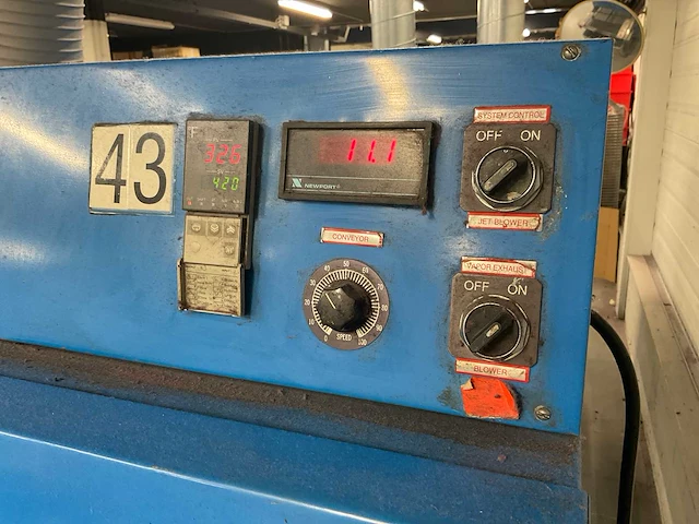 Cincinnati multidry h2o elektrische infrarood tunneldroger - afbeelding 10 van  14