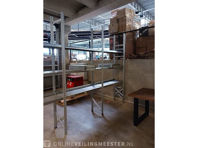 Circa 3,6 meter magazijnstelling 40cm diep metalsistem, s1 - afbeelding 1 van  10