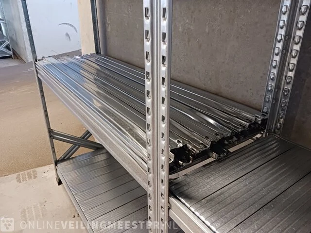 Circa 4,8 meter magazijnstelling 40cm diep metalsistem, s1 - afbeelding 7 van  8