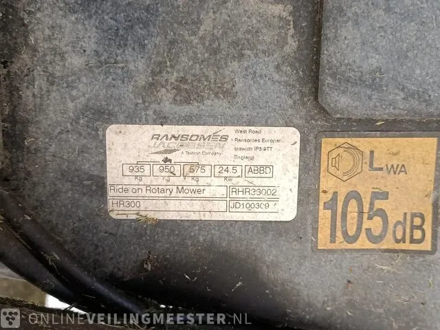 Cirkelmaaier ransomes, hr300 - afbeelding 25 van  41