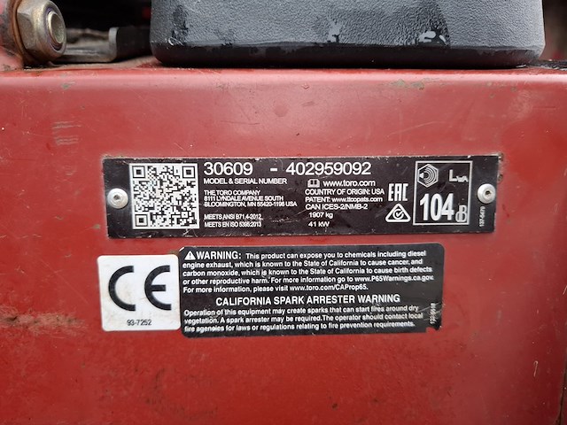 Cirkelmaaier, toro, groundmaster 30609, 2018 - afbeelding 7 van  31