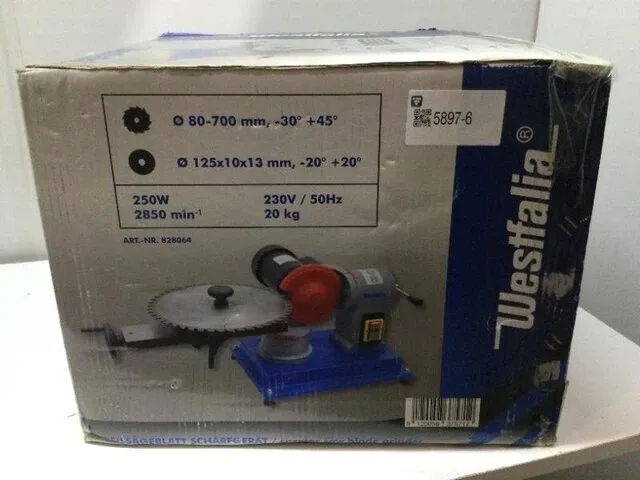 Cirkelzaagblad slijpmachine westfalia, 828064, blaauw/grijs - afbeelding 2 van  3