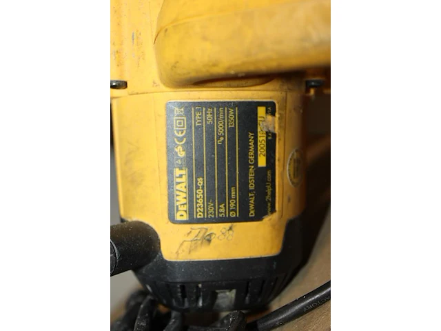 Cirkelzaagmachine dewalt d23650 - afbeelding 2 van  2